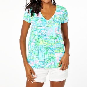 NWT Lilly Pulitzer Etta Honda Classic Toile Top